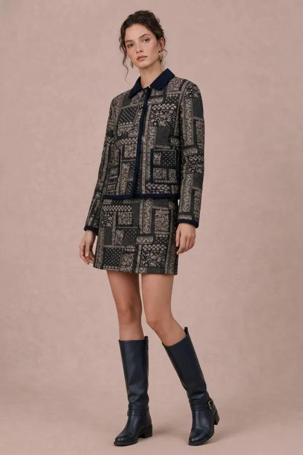 Quilted Mini Skirt