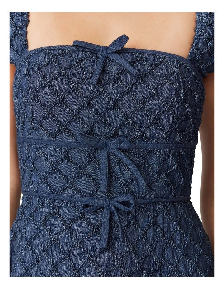 Keeley Midi Dress in Indigo