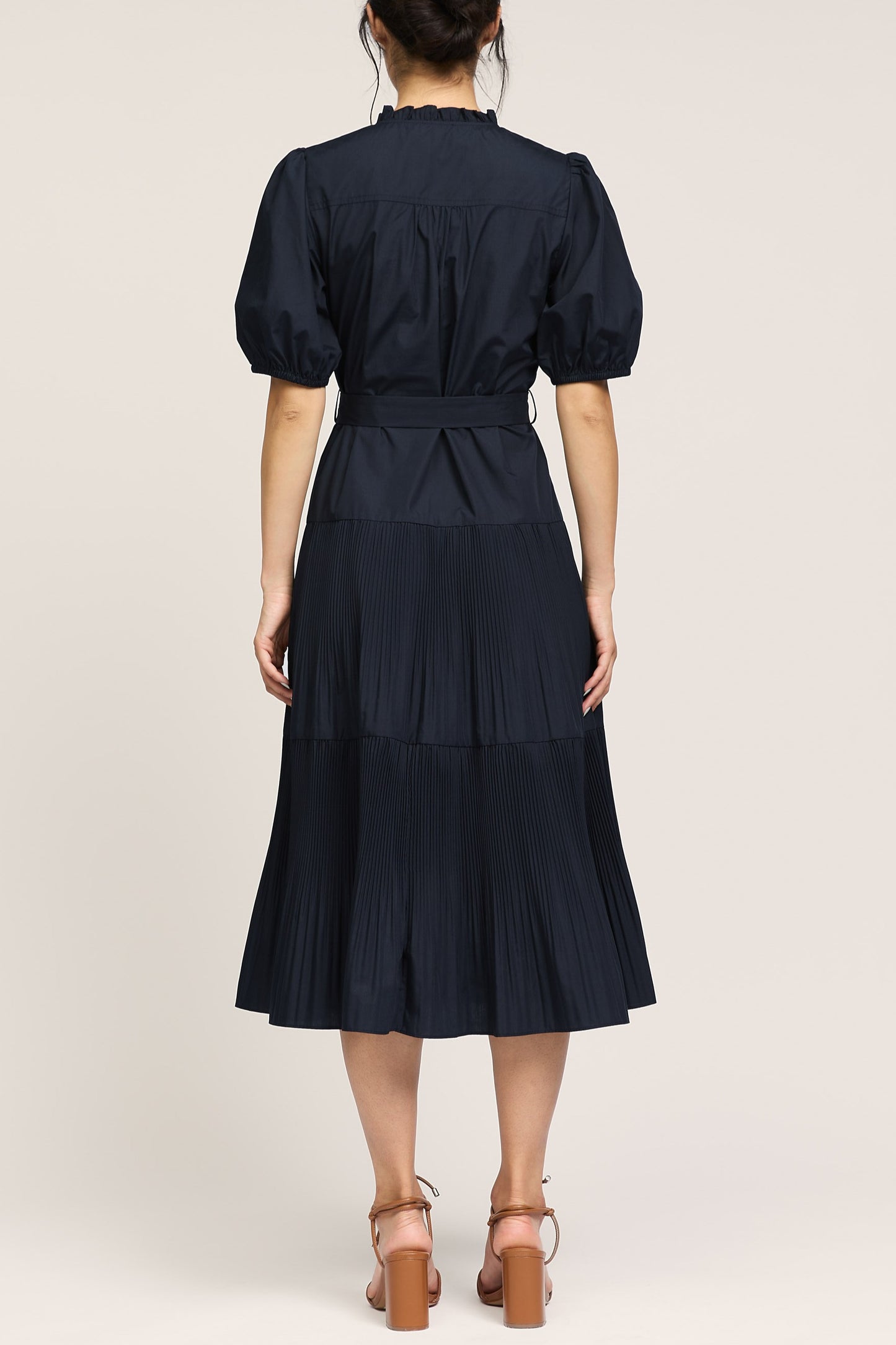 Pleated Midi Dress
