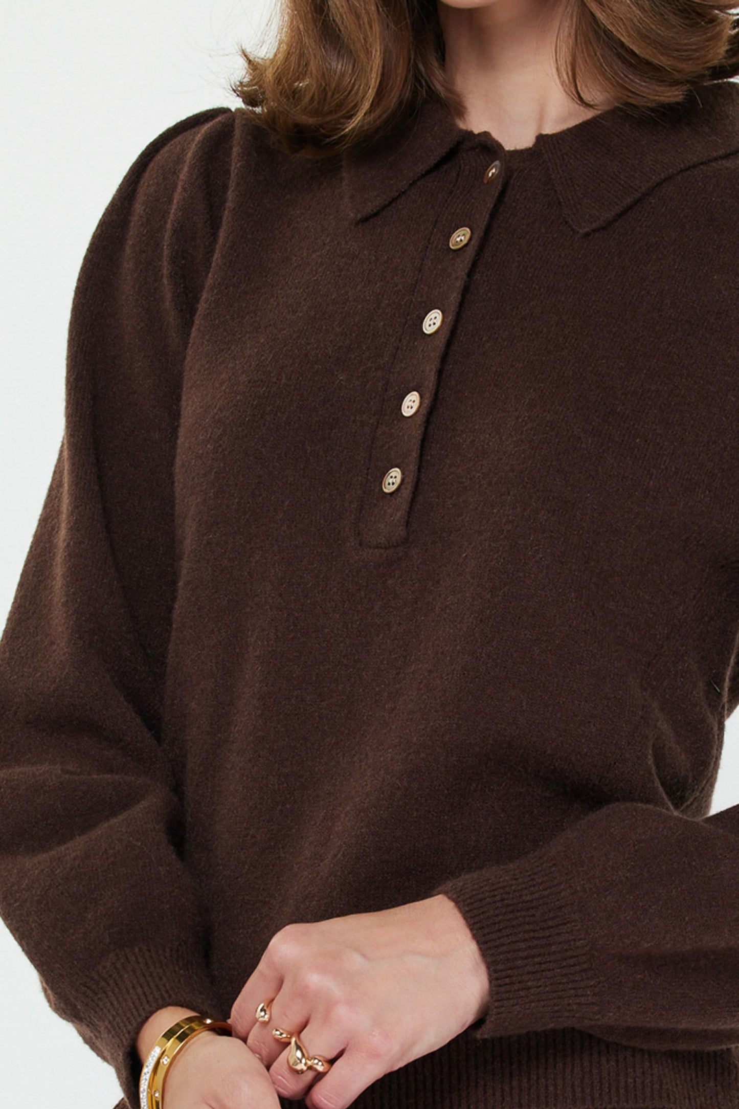Chocolate Collared Sweater