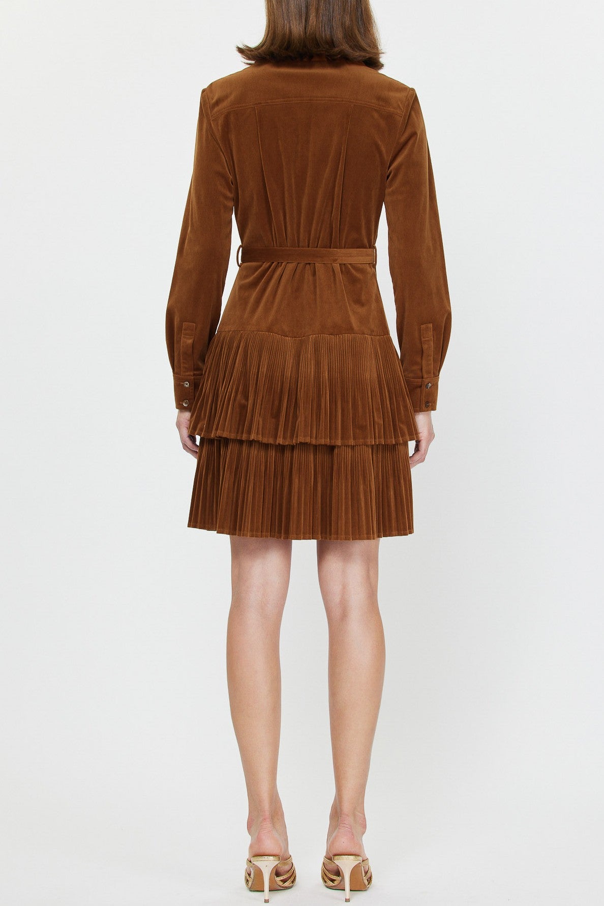 Button down mini dress