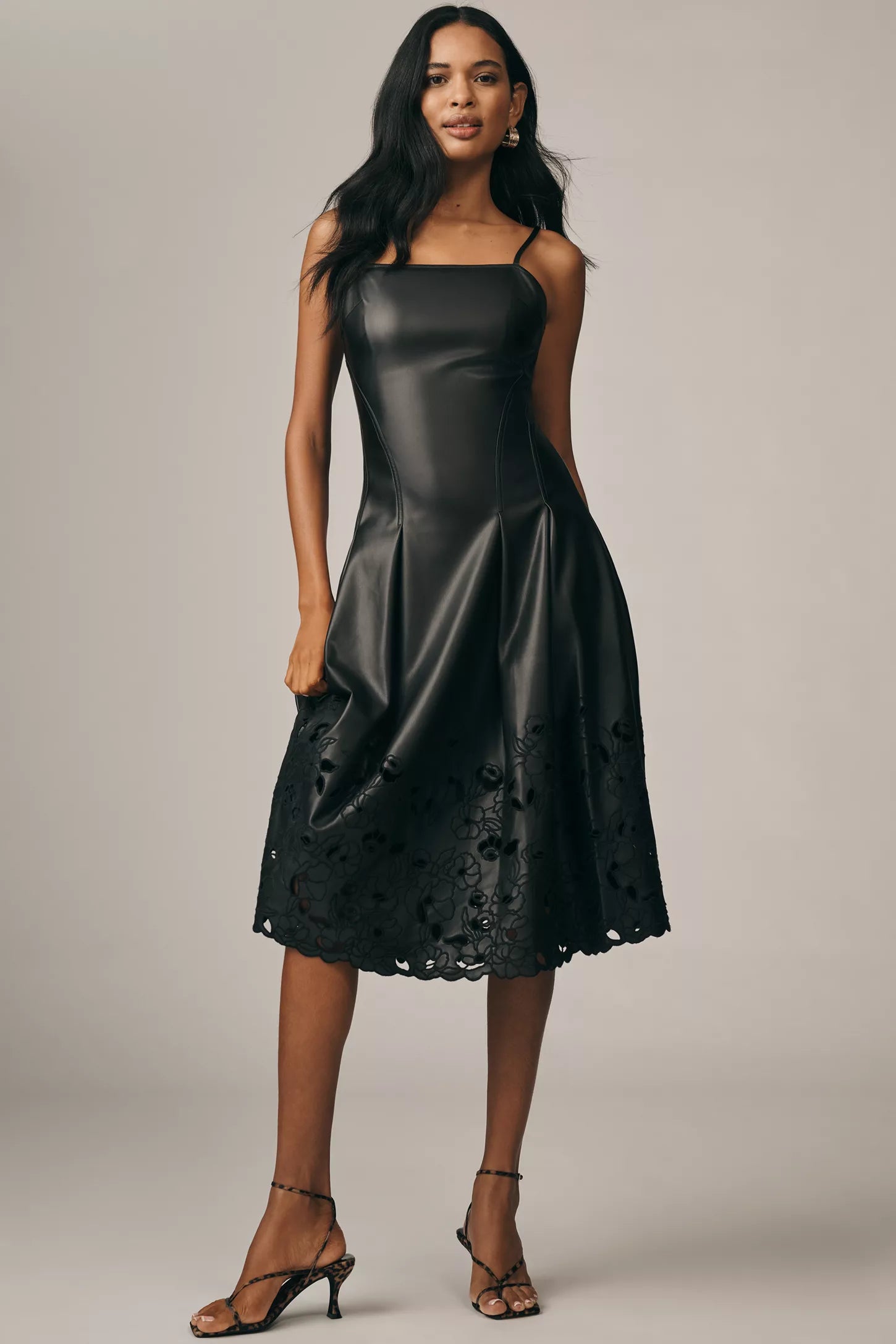 Nelly Faux Leather Dress OLIVIA RAE Nelly Faux Leather Dress OLIVIA RAE