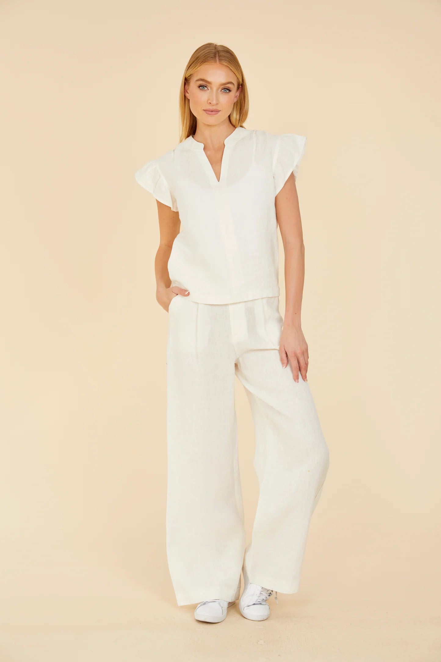 Linen Loose Leg Pant