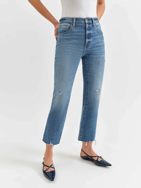 Shy Girl High Waist Crop Flare Jeans