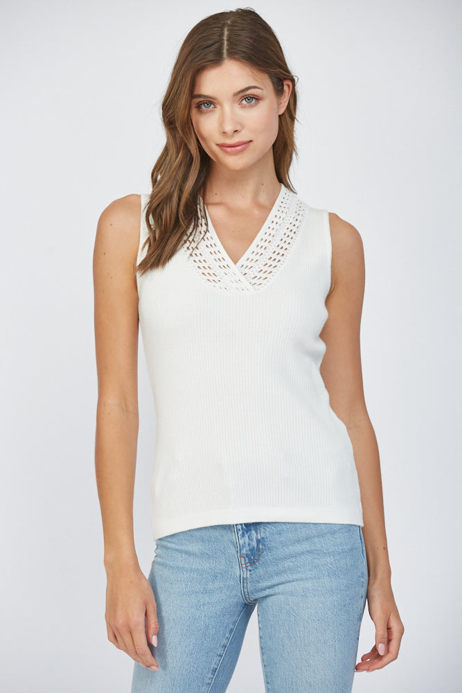 Fitted White Tank