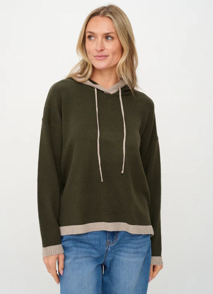 Hoodie in Olive