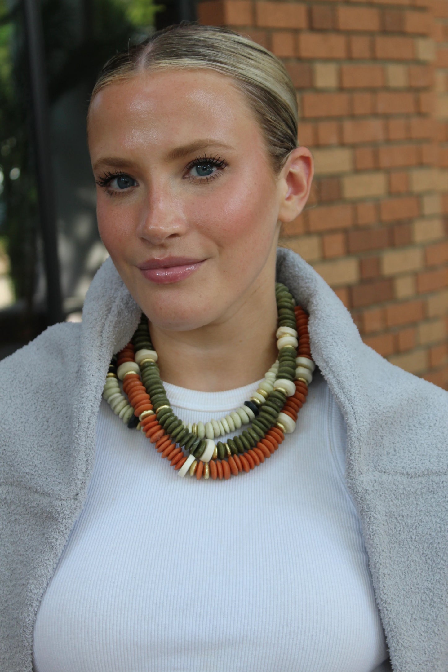 Collar Necklace Teal