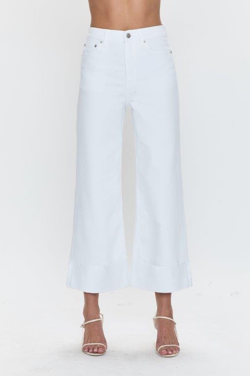 Lana Crop with Cuff Wide Leg