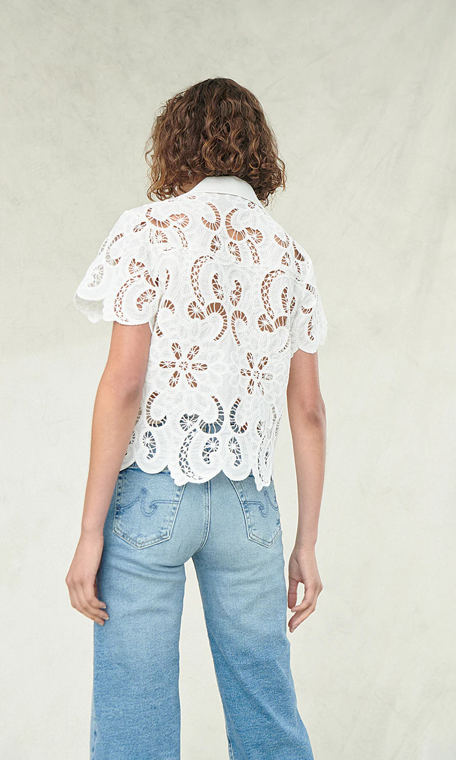 Nan Eyelet Embroidery Top