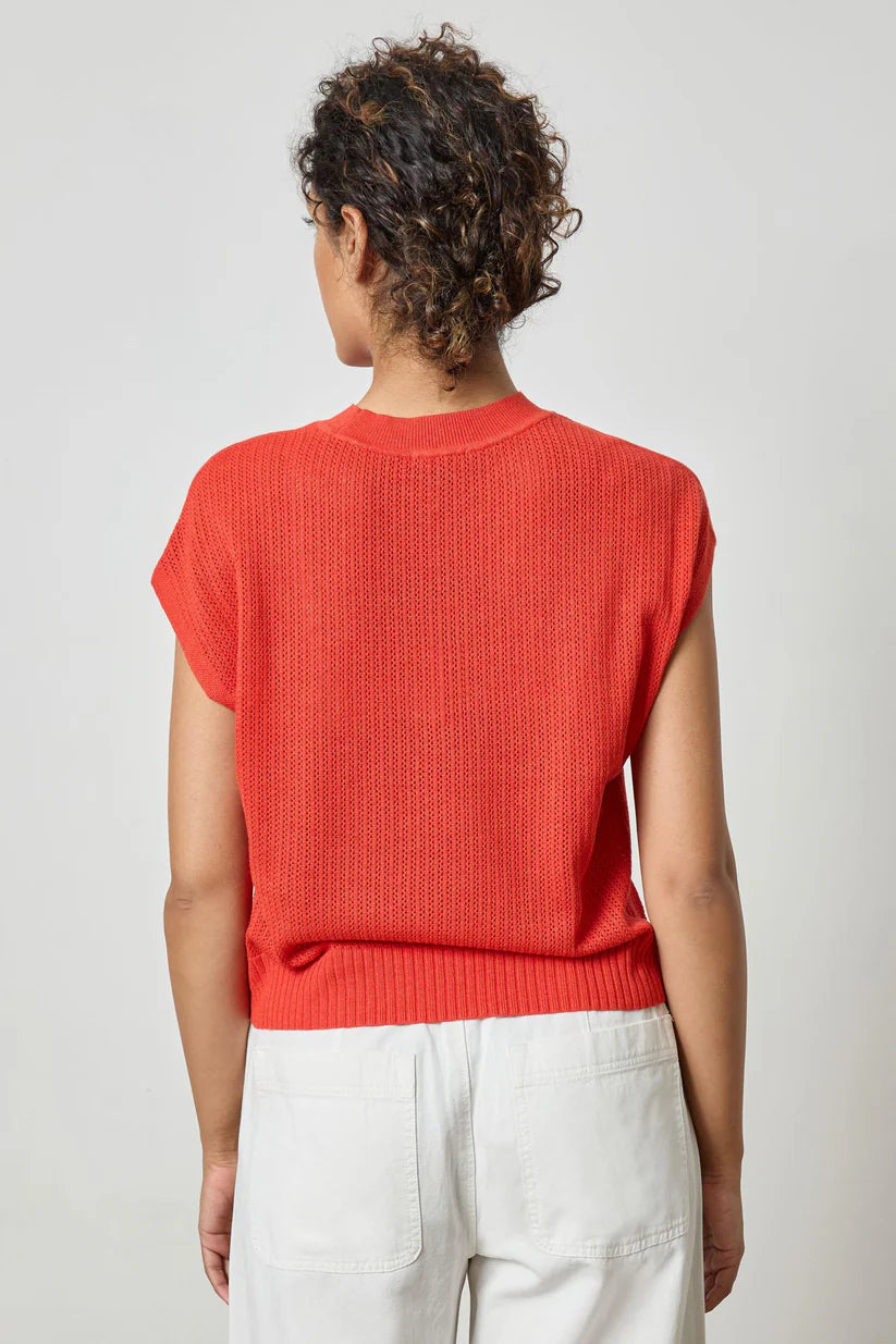 Short Sleeve Crew Neck Sweater