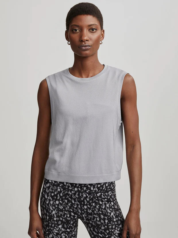 Page Seamless Crop Tank Sleet