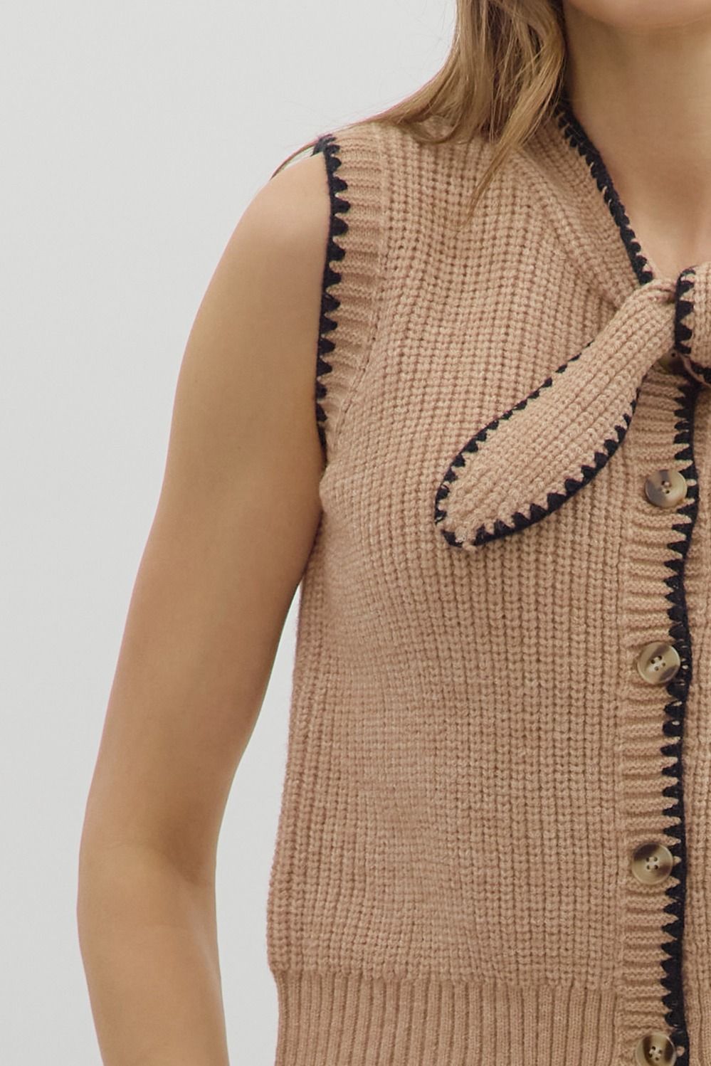 Sleeveless sweater