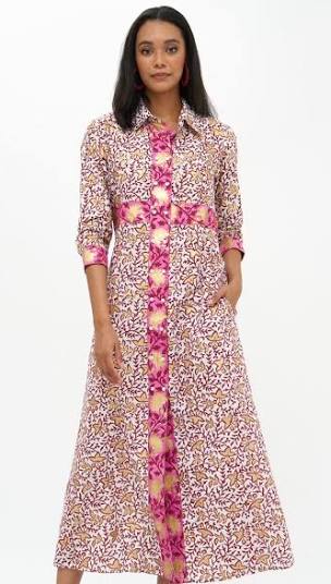 Marchesa Shirt Dress Maxi