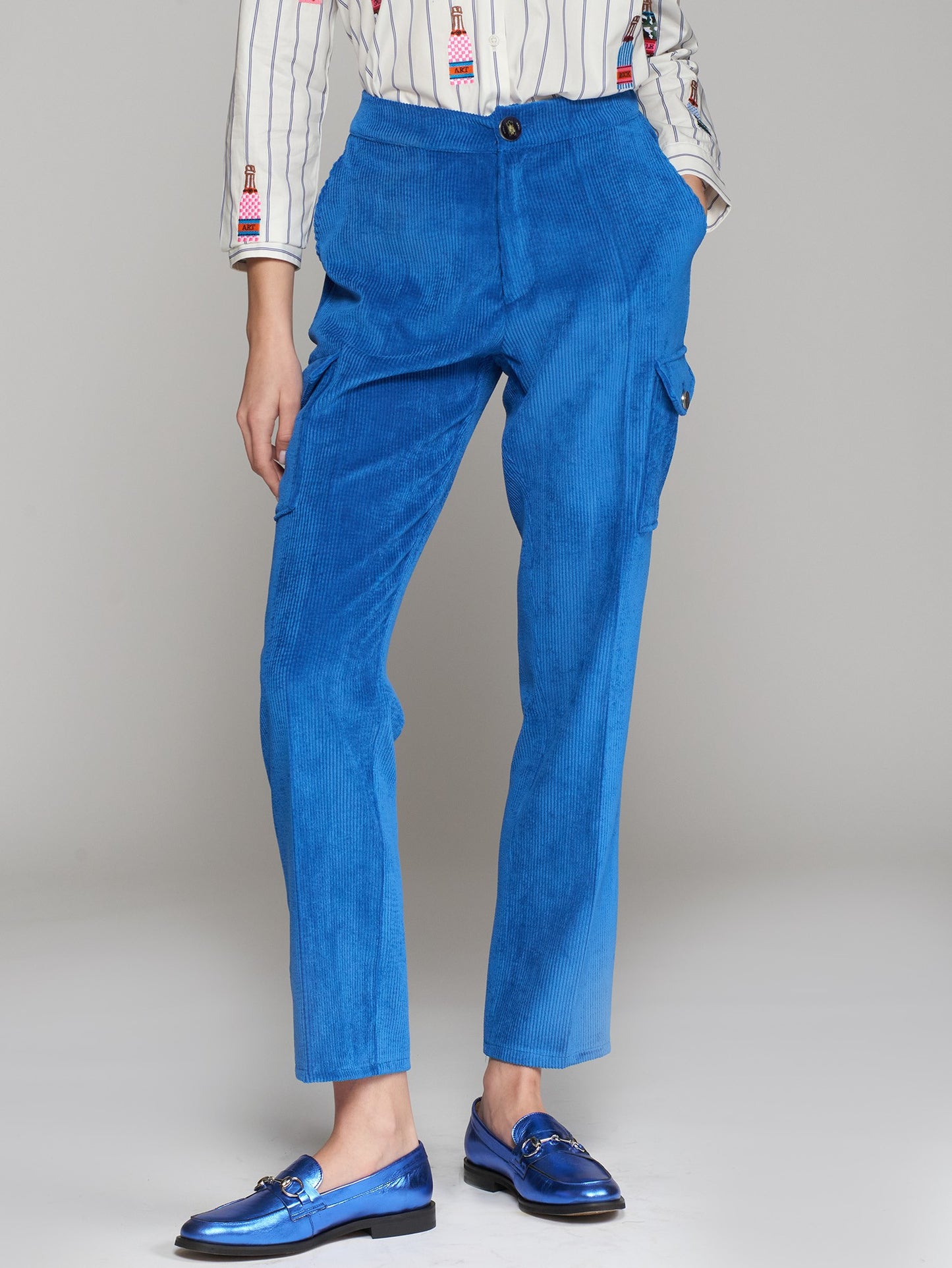 BLUE TROUSER CORDUROY