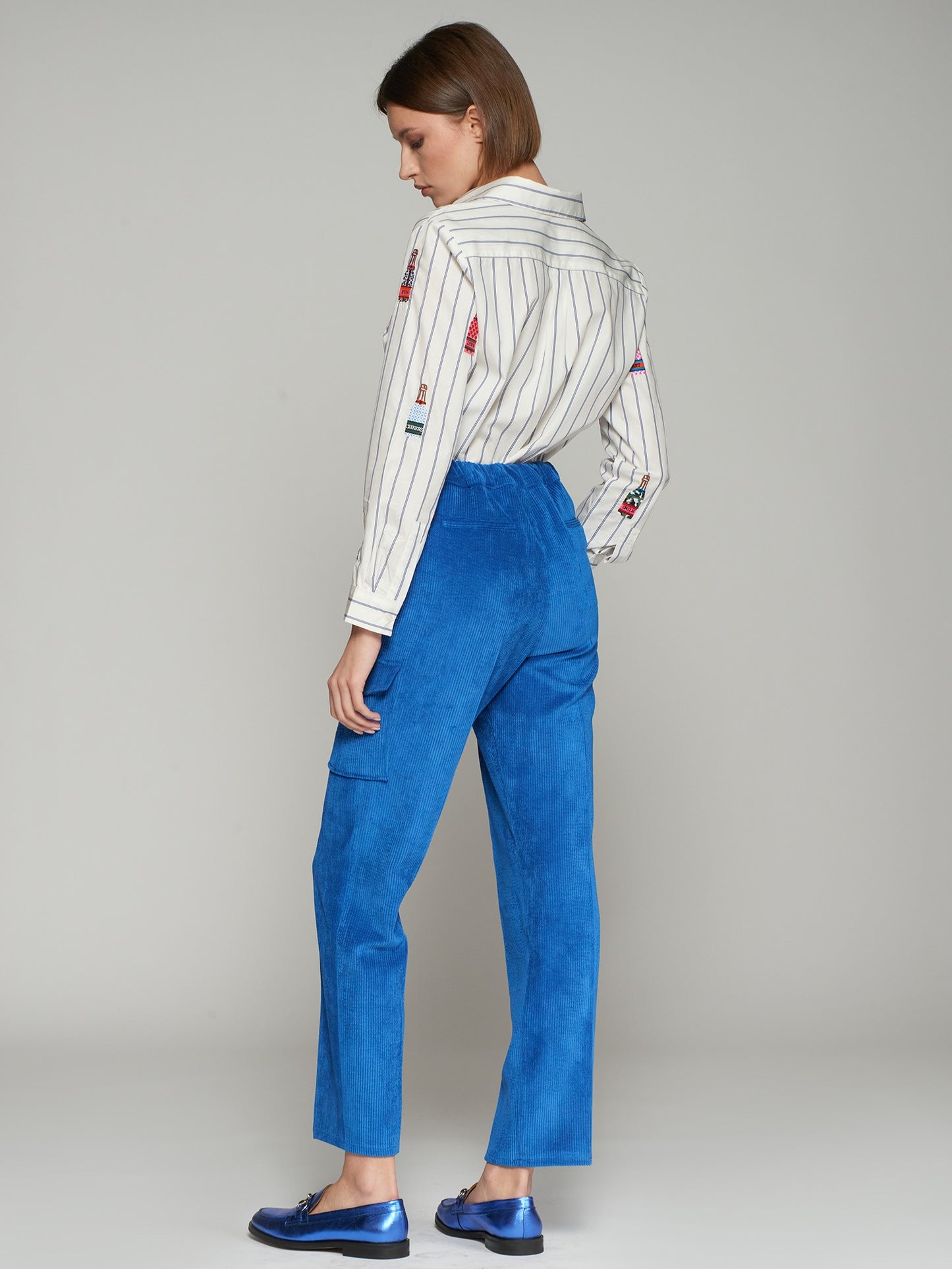 BLUE TROUSER CORDUROY