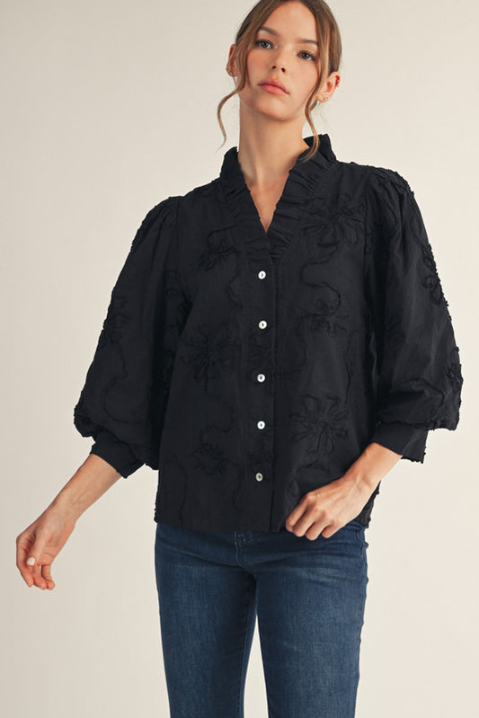 Black Detail Top