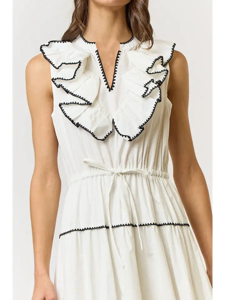 Overlook Stitch Ruffle Dress