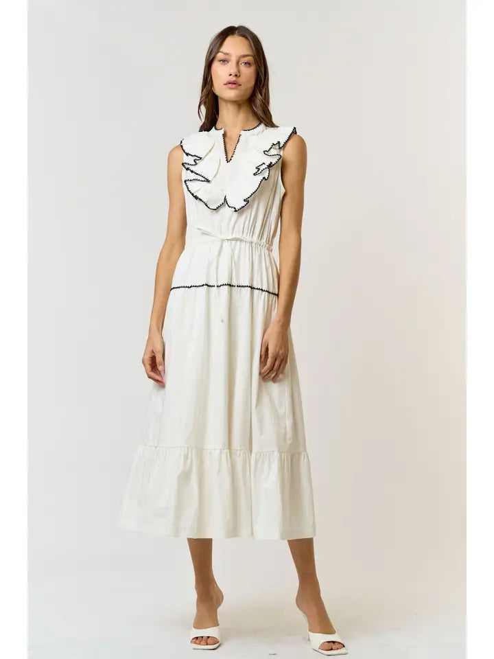 Overlook Stitch Ruffle Dress