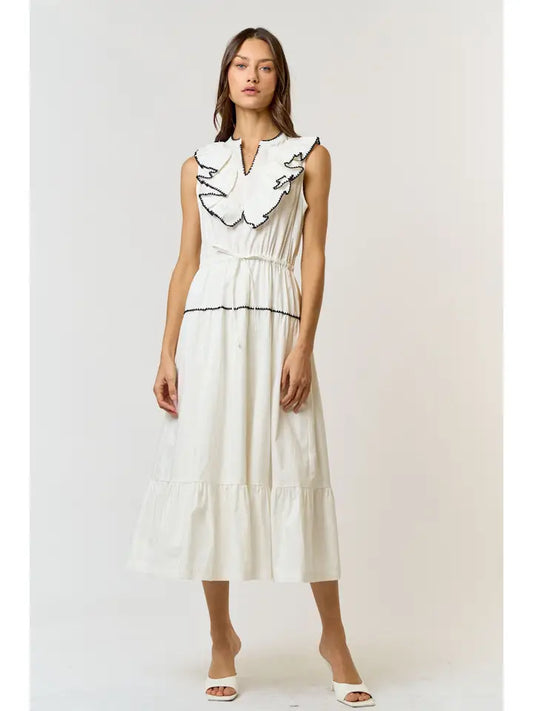 Overlook Stitch Ruffle Dress