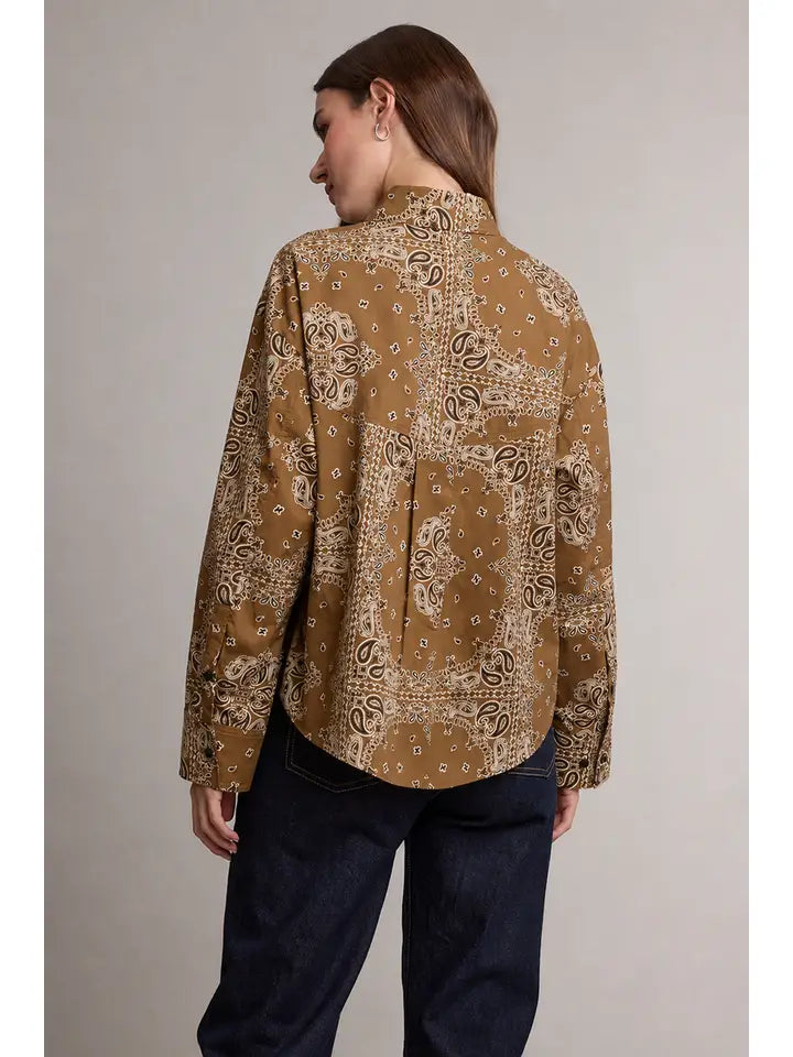 Bandana Button Up