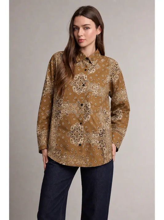 Bandana Button Up