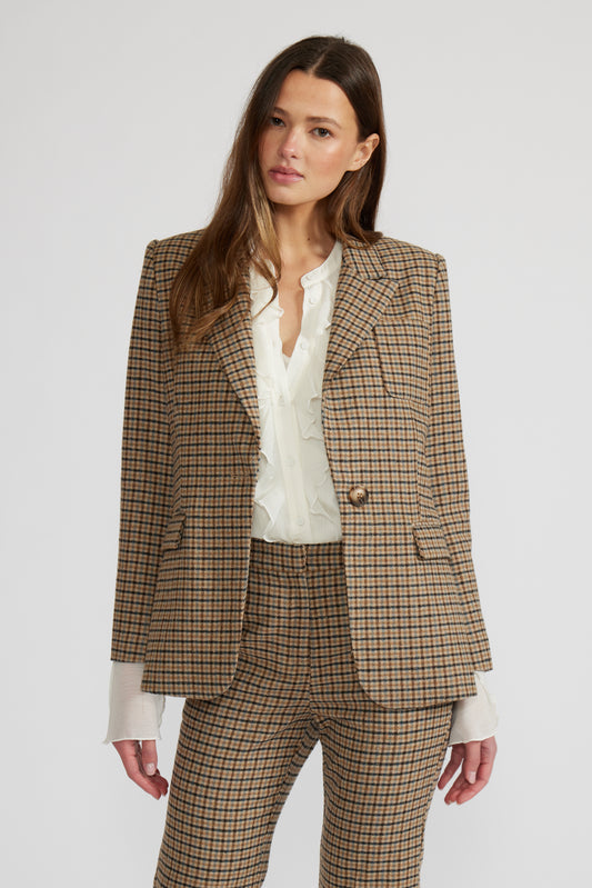 Selima Plaid Blazer