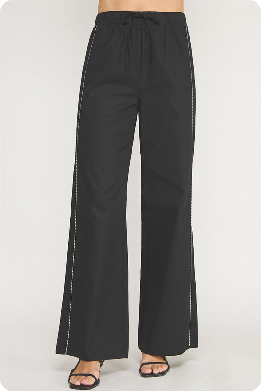 Contrast piping pant