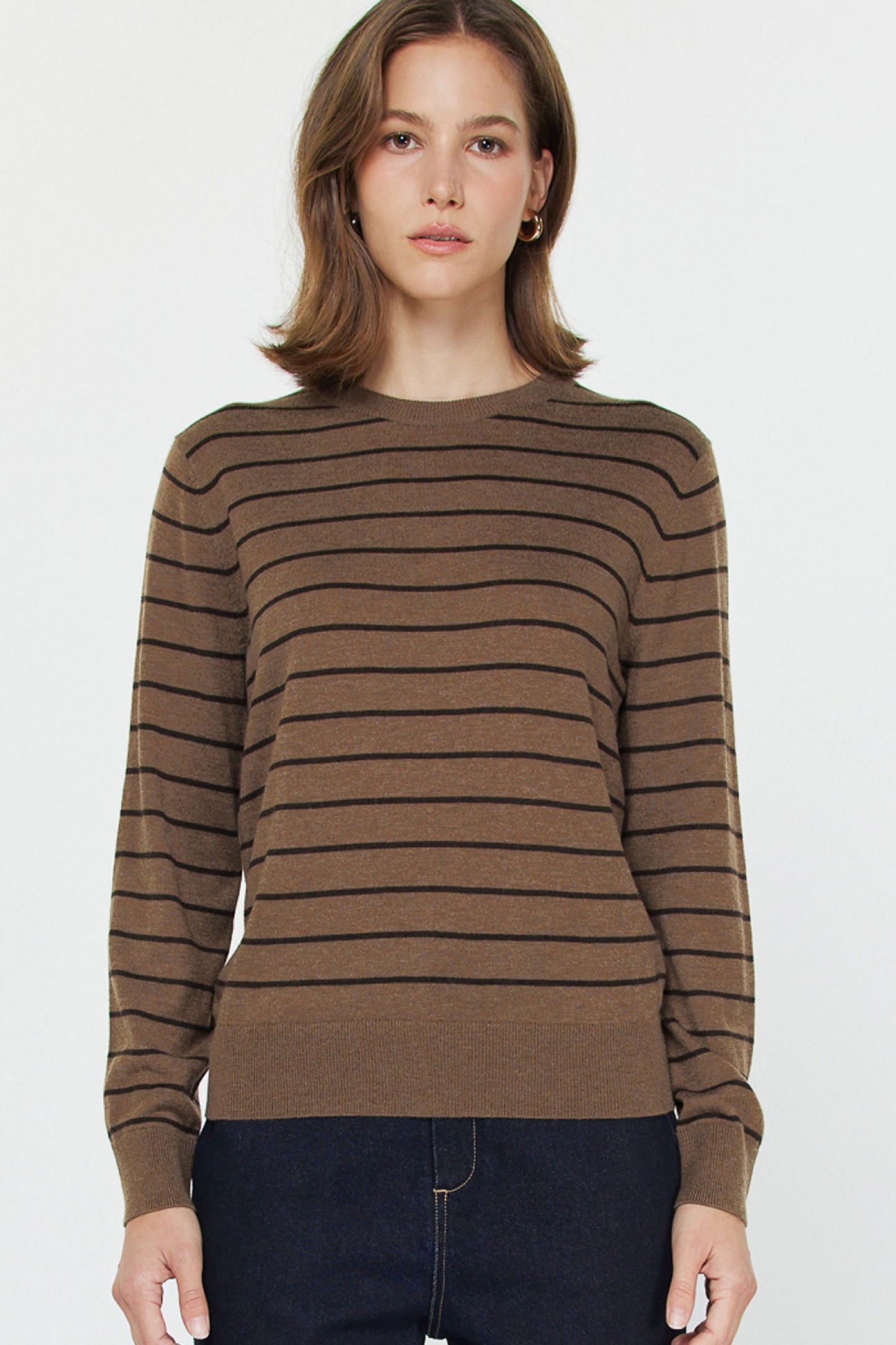 Mocha Brown Thin Sweater