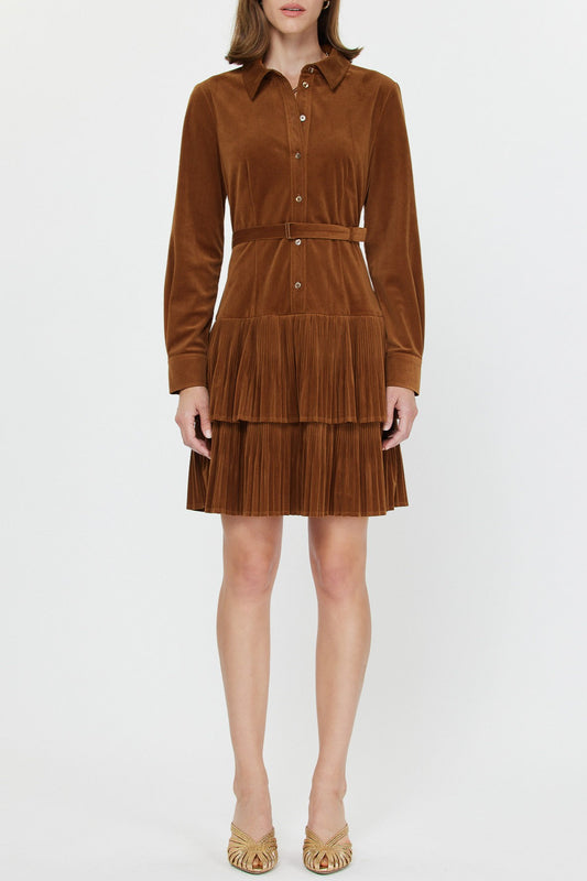 Button down mini dress
