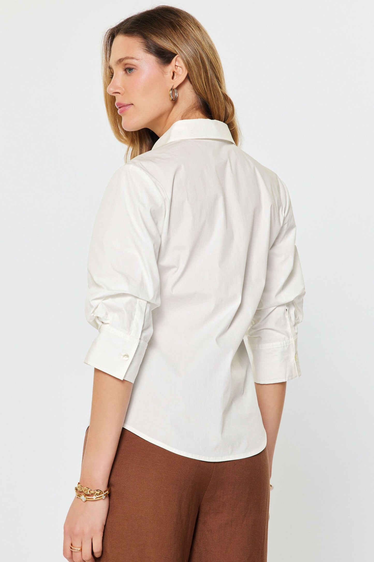 Rolled Sleeve Blouse
