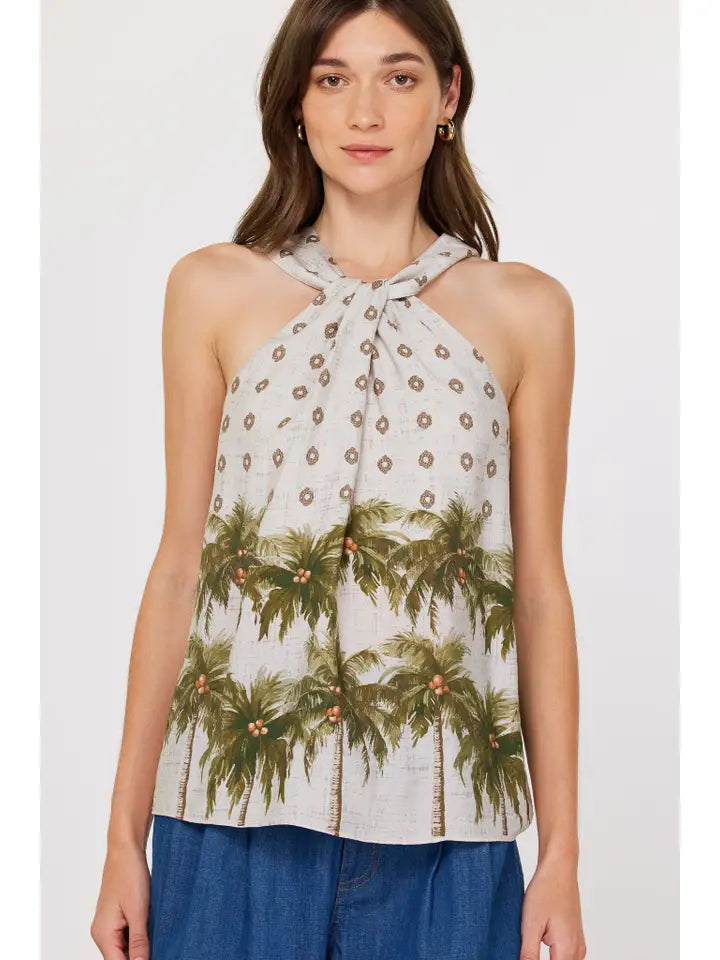 Tropical Halter Top