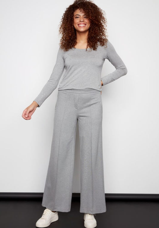 Grey Wide Leg Pant