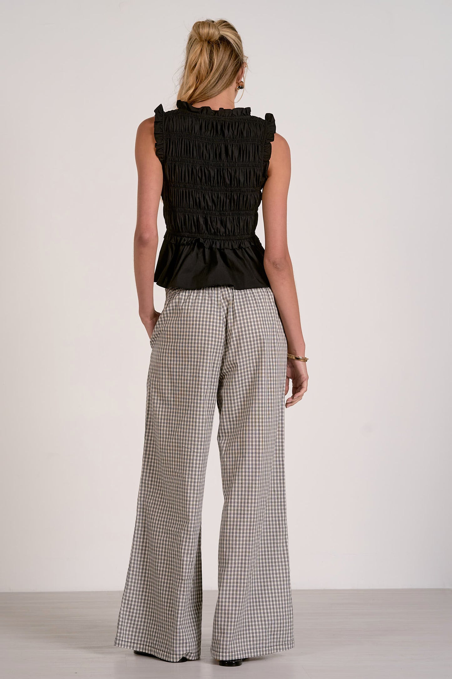 Black Peplum Top