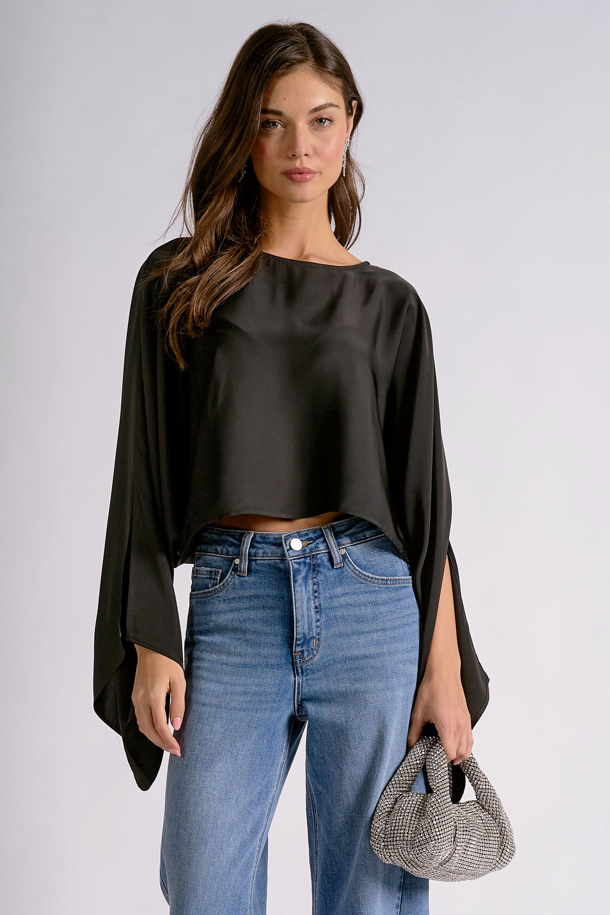 Black Silk top