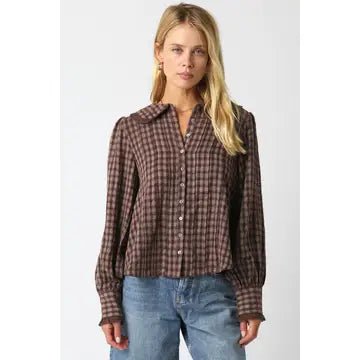 Plaid Blouse