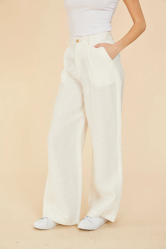 Linen Loose Leg Pant