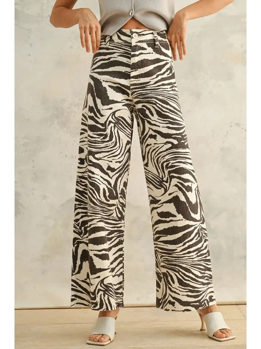 Zebra Print Denim