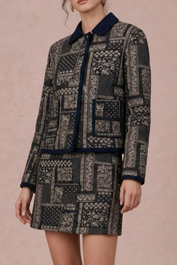 Quilted Mini Skirt