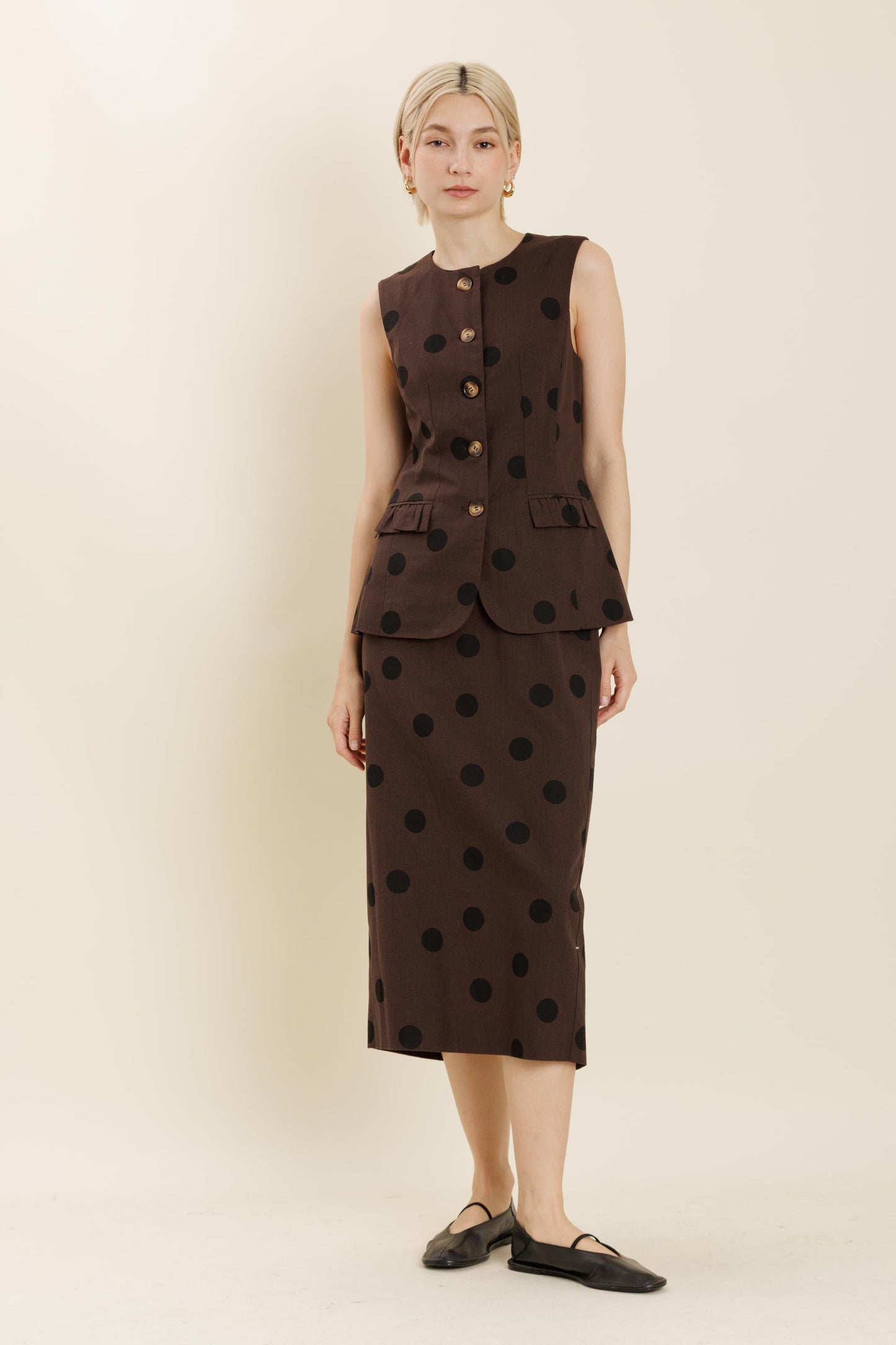 Midi Dot Skirt
