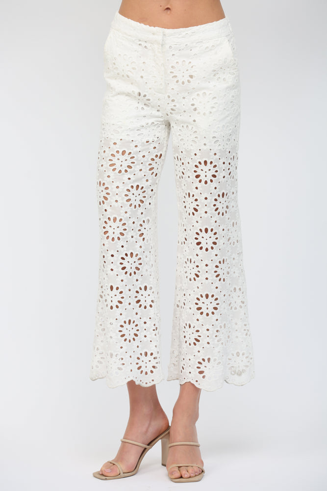 Floral Cropped Pants
