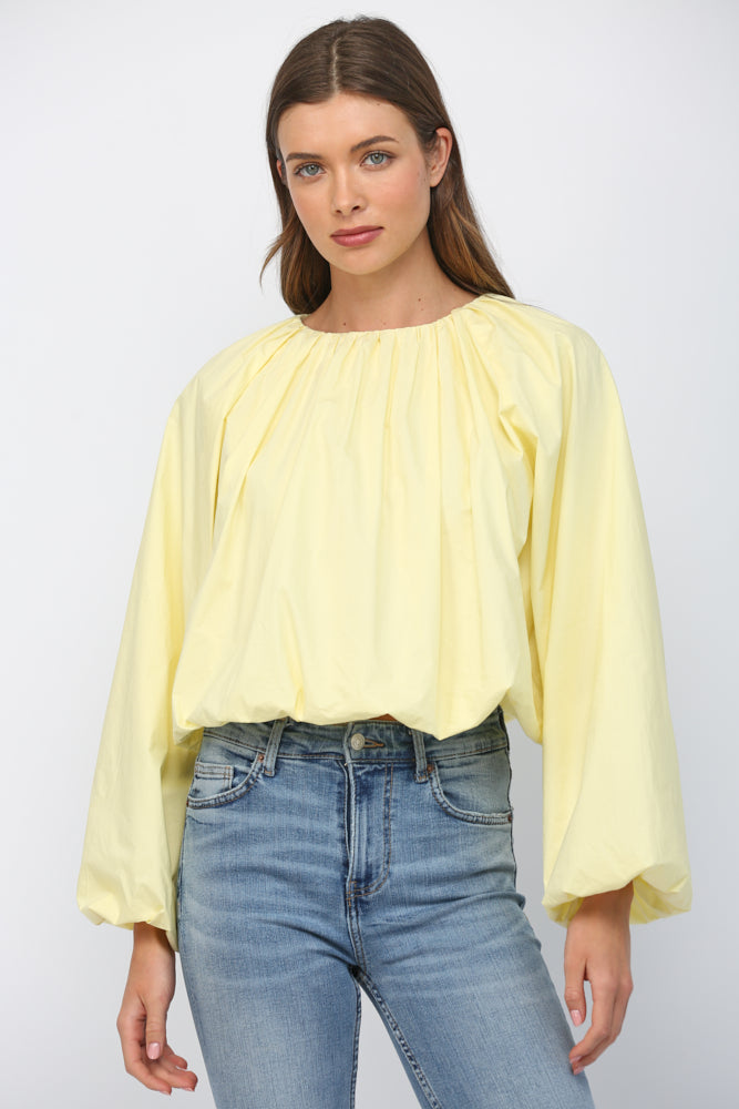 Gathered Bubble Blouse