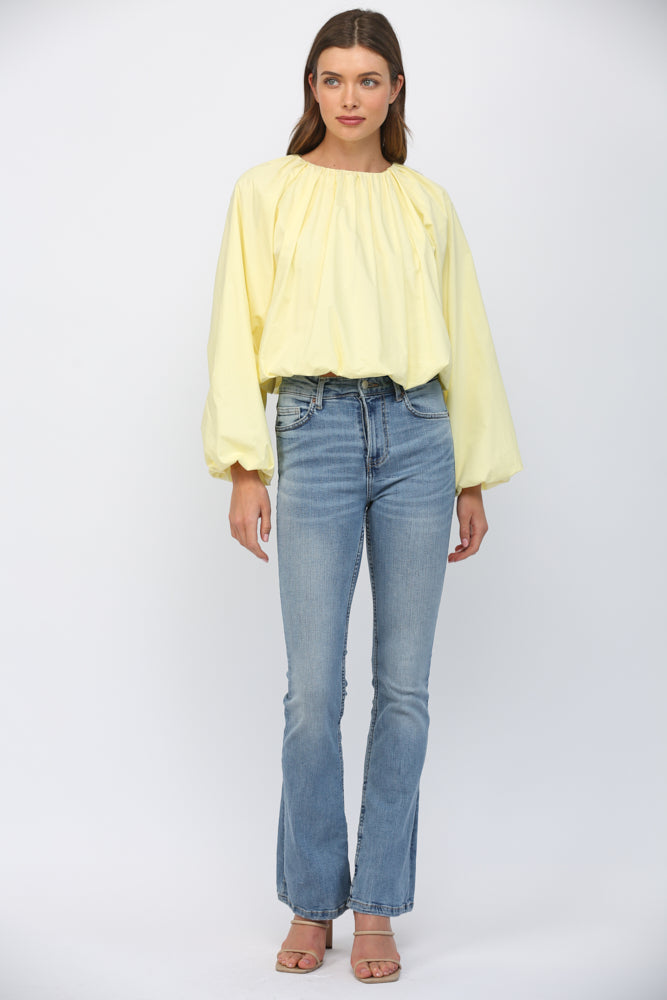 Gathered Bubble Blouse