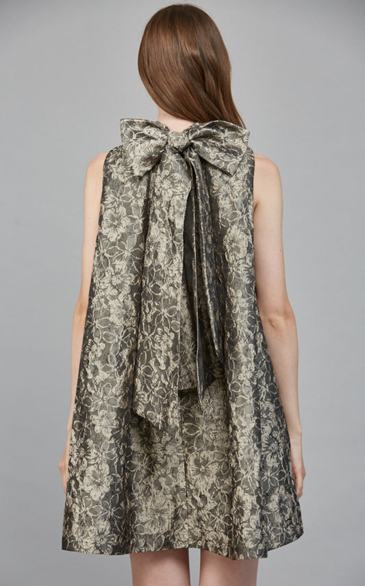 Jacquard Olive dress