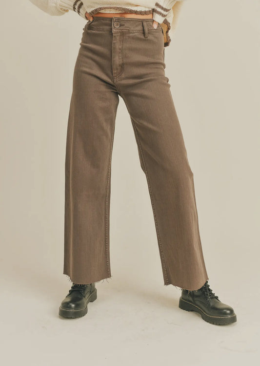 Straight Wide Leg Denim