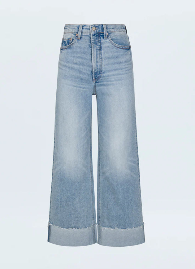 Lana crop high rise wide leg