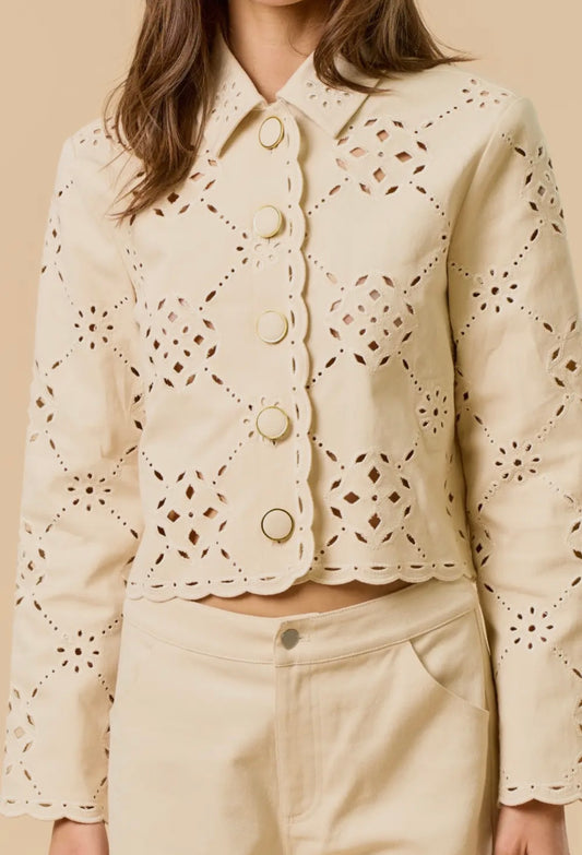 Eyelet jacket