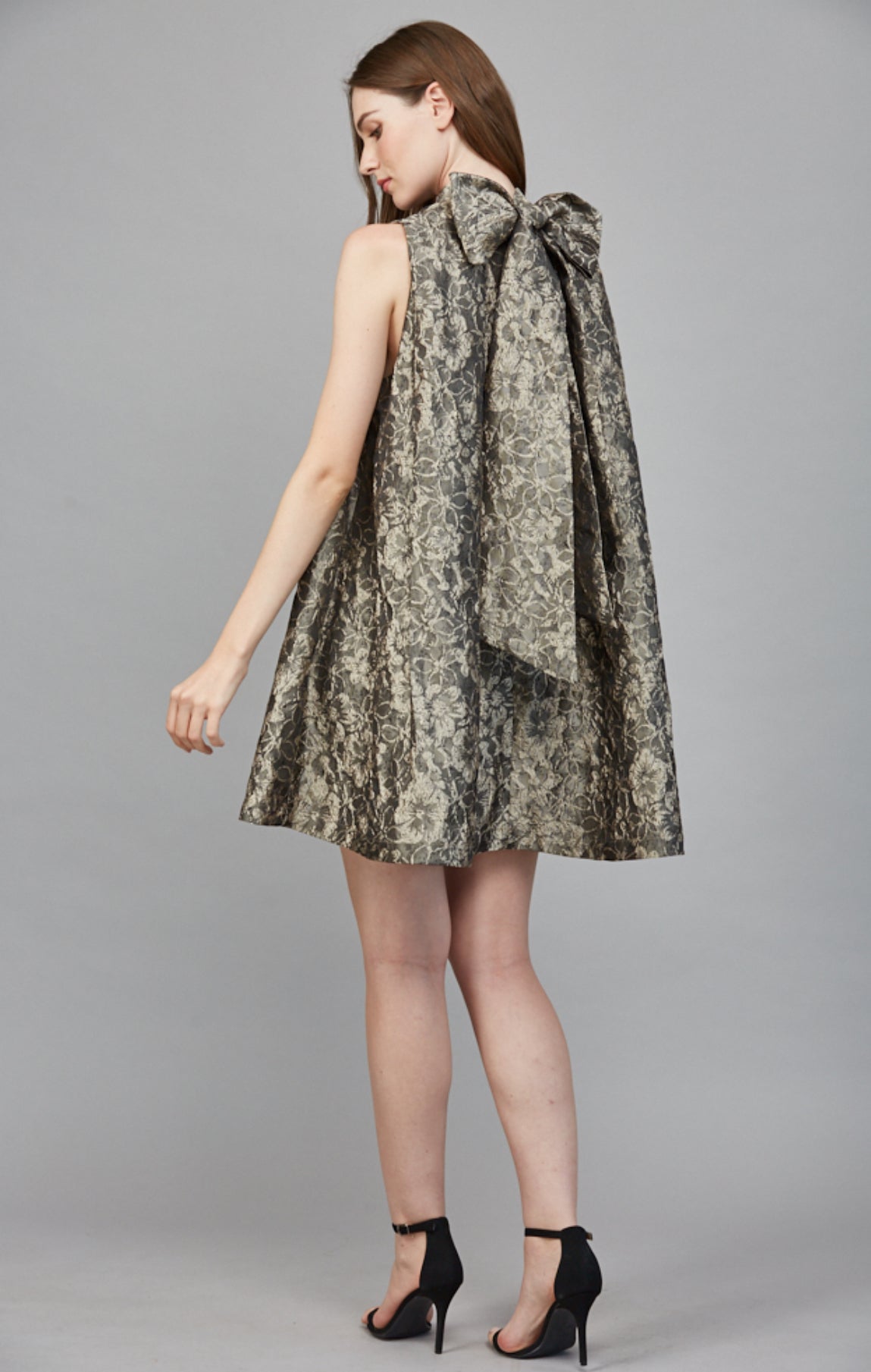 Jacquard Olive dress