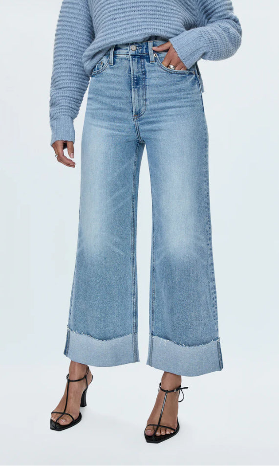 Lana crop high rise wide leg