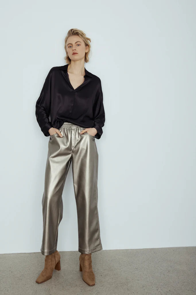 MELISSA NEPTON - HARLOW PANTS - METALLIC