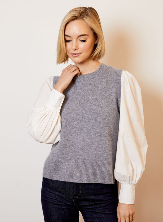 Grey Cashmere Tank